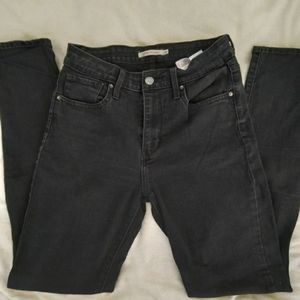 Levi's 721 High Rise Skinny black jeans